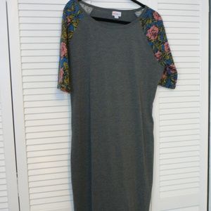 Gray/Rose LulaRoe Julia